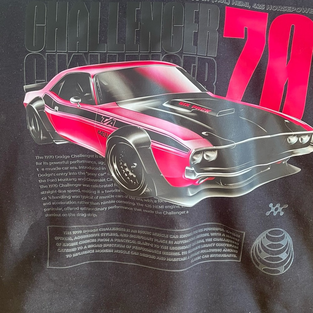 Gildan Black Jacket with Red Car Graphic